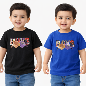 Kids Cotton Printed T Shirts for Age (4-5) Years (Pack of 2) Extra 10% off